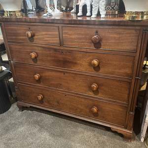 Homeware: Antique Georgian III Mahogany Chest - Circa 1820