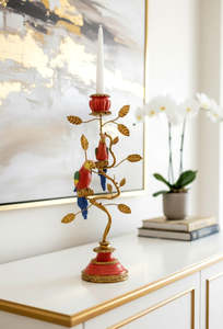 Homeware: Candle Holder - Parrot