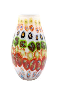 Locket: Multi Coloured Murano Glass Vase