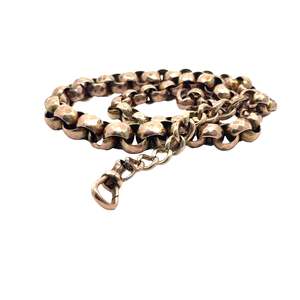Antique Faceted Rose Gold Belcher Chain