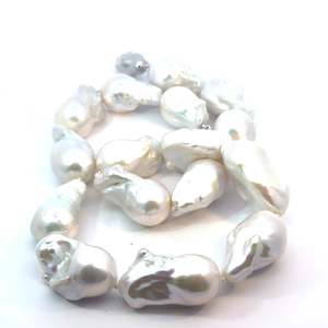 Large Baroque Pearl Necklace