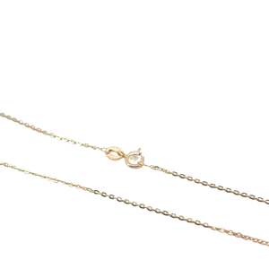 Flattened Cable Chain in 9ct Yellow Gold - 50cm