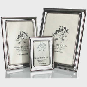 Sterling Silver Frame - Plain Narrow Medium