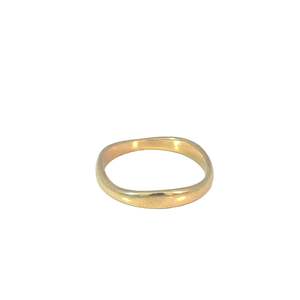 Wave Band in 18ct Yellow Gold