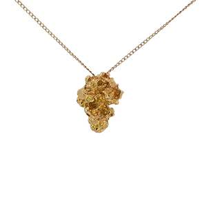 Jewellery Pendants: 14ct Yellow Gold Nugget Pendant