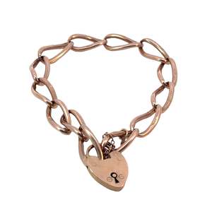 Rose Gold Locket Bracelet 9ct