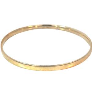 Solid Bangle in 9ct Yellow Gold