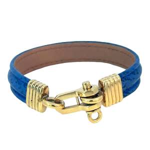 Jewellery Bracelets Amp Bangles Bracelets: Leather Bracelet Blue