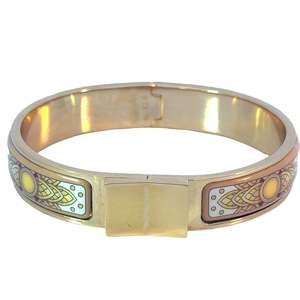 Jewellery Bracelets Amp Bangles Bracelets: Hermes Cloisonne Enamel Golden Click and Clack