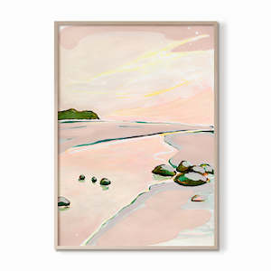 Hot Water Dawn - Original Artwork on Paper by Jen Sievers