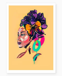 She Tames the Spirits' Art Print A4