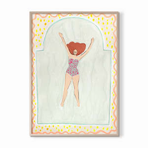 Prints: Splish Splash Art Print A4