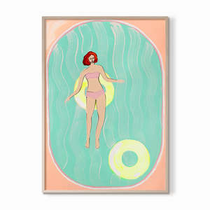 Blush: Party for One Art Print A4