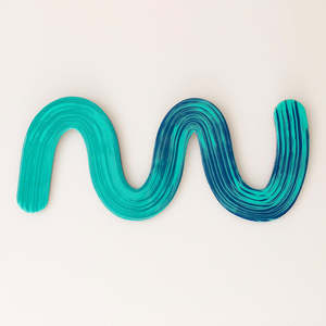 Originals On Canvas: Aqua Zest - Original 3D Resin Artwork by Jen Sievers