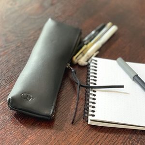 Leather Pencil Case (Make-Up Brush Case) - Jennifer Strange