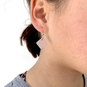 Products: ‘Diamond Delights’ Leather Earrings - Jennifer Strange
