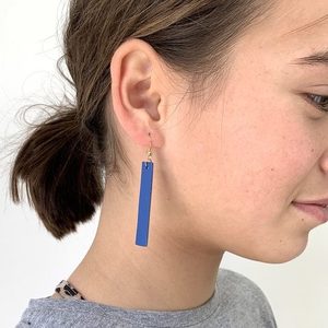 ‘Tall & Grace’ Leather Earrings - Jennifer Strange