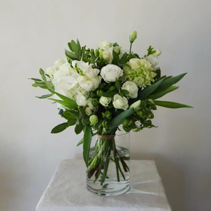 White & Green Posy