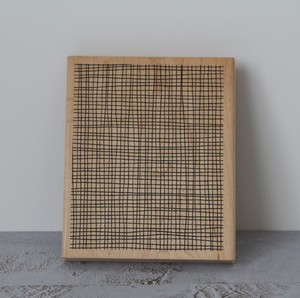 Country Burlap Rubber Stamp