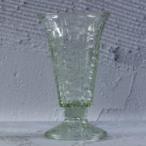 Crown Crystal Bamboo Glass Vase 1960s