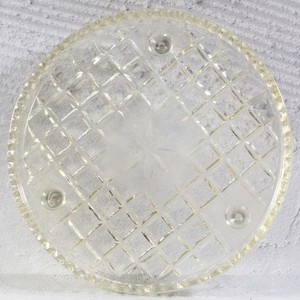 Vintage Crown Crystal Glass Salver - 3-Footed (c. 1940–1947)