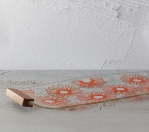 Products: Crown Crystal Glass Formedware Serving Tray 1970s