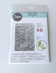 Products: Sizzix Textured Impressions Embossing Folder Leaf Veins - 3D