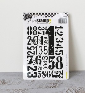Carabelle Background Numbers Stamp x 1