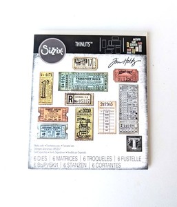 Products: Tim Holtz Ticket Booth Dies includes 6