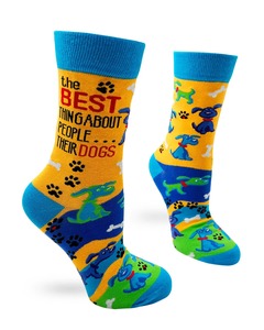 Best Thing About People...Their Dogs ~ Women's Crew Socks by FabDaz