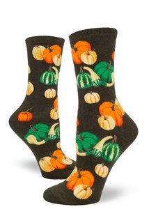 Funky Socks A: Oh My Gourd - Ladies Crew by Modsocks