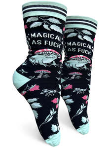Funky Socks A: Magical AF ~ Women's Crew Socks by Groovy Things
