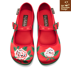 Hot Chocolate Design All Flats: HCD Mary Janes ~ Blossom Shine