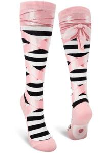 Ballet Slippers Dusty Pink - Knee Highs by Modsocks