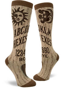 Funky Long Socks For The Ladies: Hexes for Exes - Knee Highs by Modsocks