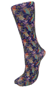 Celeste Stein Couture Trouser Socks: Celeste Stein - Pastel Owls