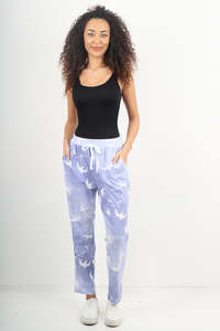 Italian Stretch Cotton Trousers ~ Swallows ~ ONE SIZE