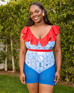 Snag Tights: SNAG Stay Cools SWIM Chub Rubs ~ Dolce Blue