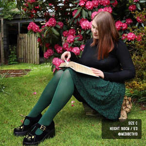 Snag Tights: SNAG Opaque 80 Den Tights ~ Hit The Bottle Green