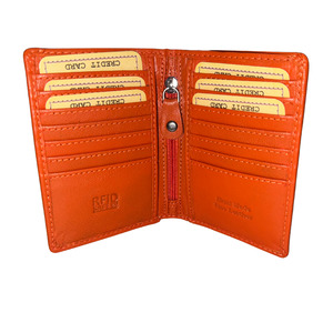 Greenwood Leather Freya Card Holder ~ Orange