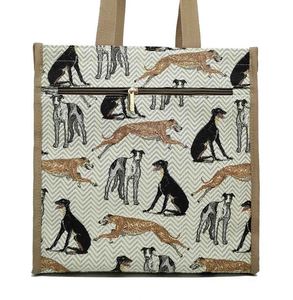 Tapestry Bags Accessories: Tapestry Shopper Bag - Greyhound