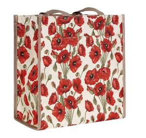 Tapestry Bags Accessories: Tapestry Shopper Bag - Poppy