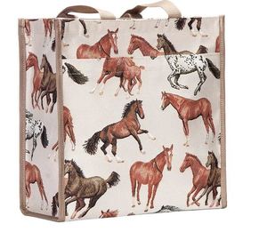 Tapestry Bags Accessories: Tapestry Shopper Bag - Running Horse