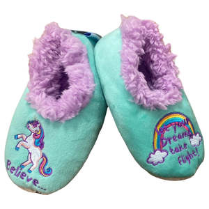 Slumbies® Cosy Toddler Slippers ~ Believe