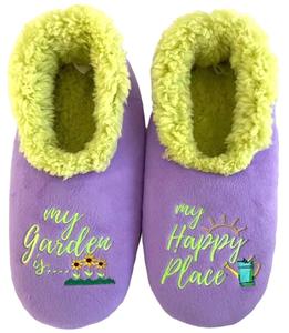 Slumbies® Cosy Women's Slippers ~ My Garden is my Happy Place