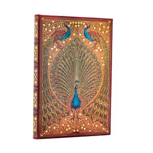 Paperblanks Journals Diaries: Hardcover Journal, Midi ~ Hafiz's Peacocks