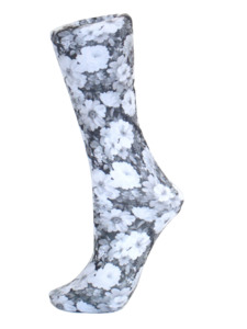 Celeste Stein Couture Trouser Socks: Celeste Stein - Noir Roses