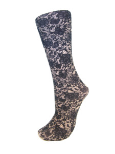 Celeste Stein Couture Trouser Socks: Celeste Stein - Navy Lace
