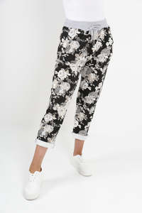 Italian Stretch Cotton Trousers ~ Dusky Rose Sepia