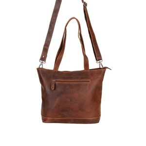 Greenwood Leather Rowan Shoulder & Crossbody Tote Bag ~ Brown